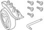 Колесо левое (75мм) 54416 (Crossover 2 Wheeled Duffel 76cm)
