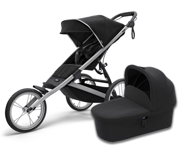 Baby stroller with bassinet Thule Glide 2 (Jet Black) 670:500 - Фото