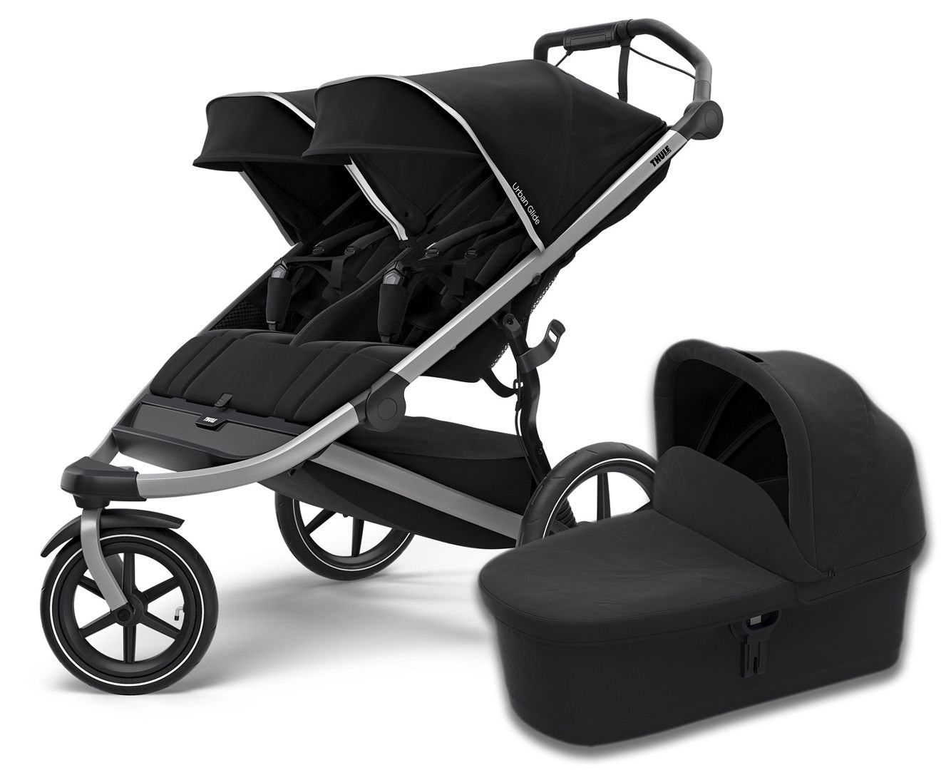 Stroller with bassinet Thule Urban Glide2 Double (Black) buy at