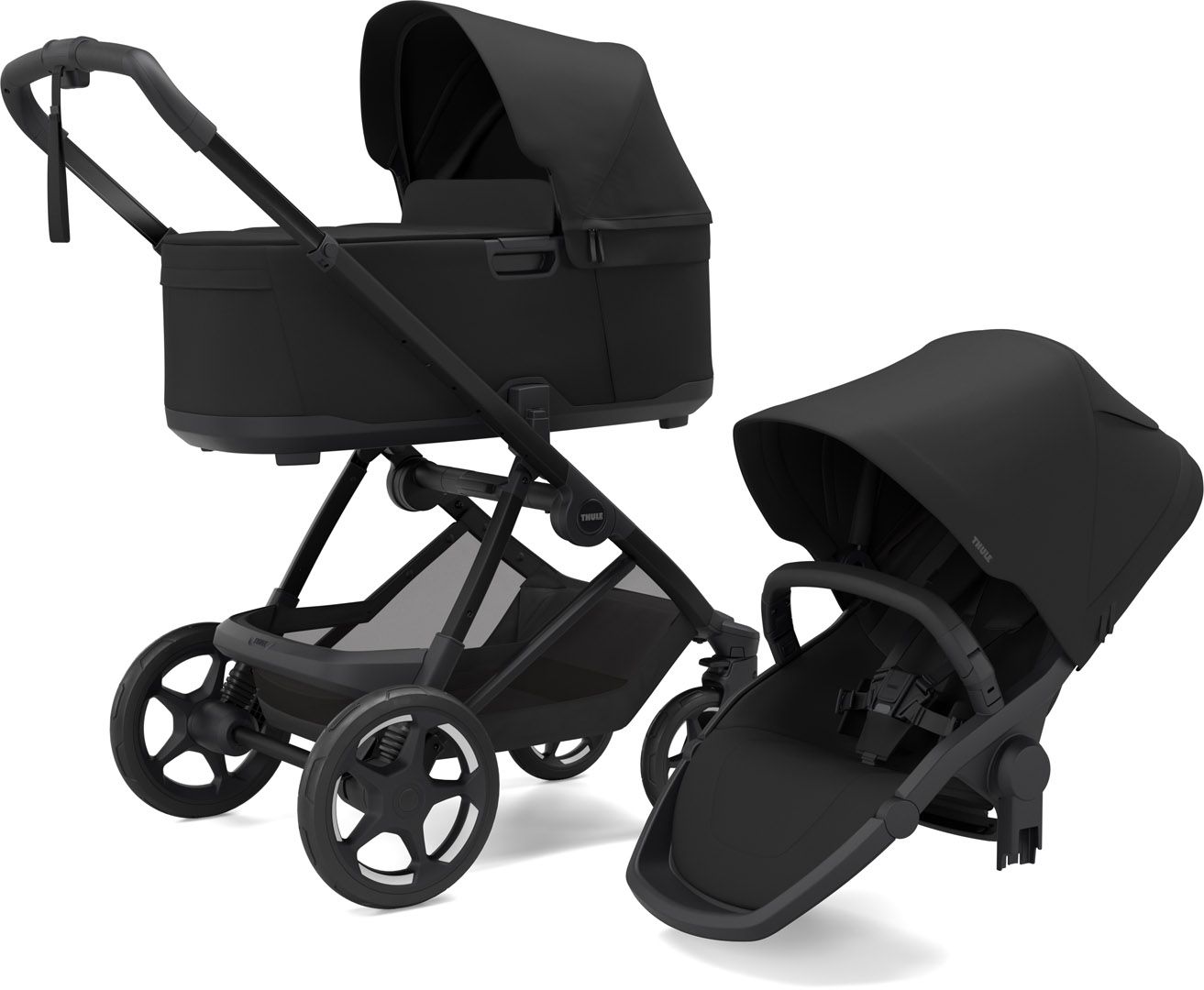 Детская коляска с люлькой Thule Charm (Black) 11500502