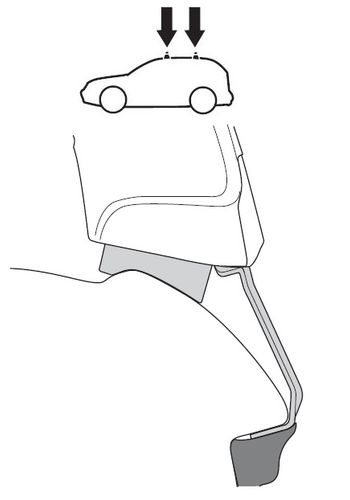 Fit Kit Thule 1770 for Mini Cooper (mkIII)(F55)(5-door hatchback) 2014→ 670:500 - Фото 2