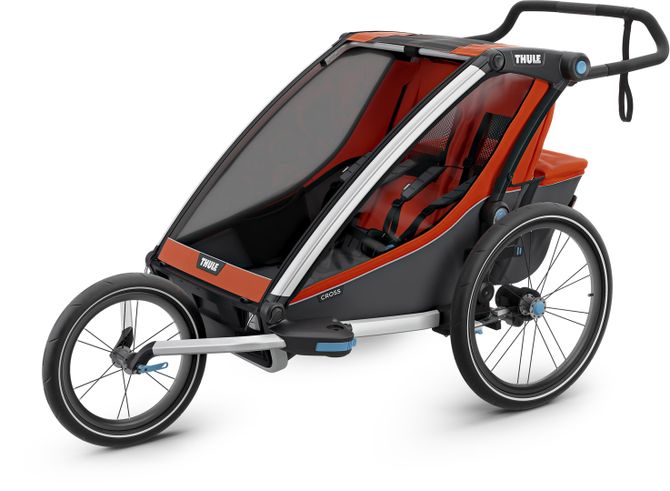 Дитяча коляска Thule Chariot Cross Double (Roarange-Dark Shadow) 10202014 670:500 - Фото 7