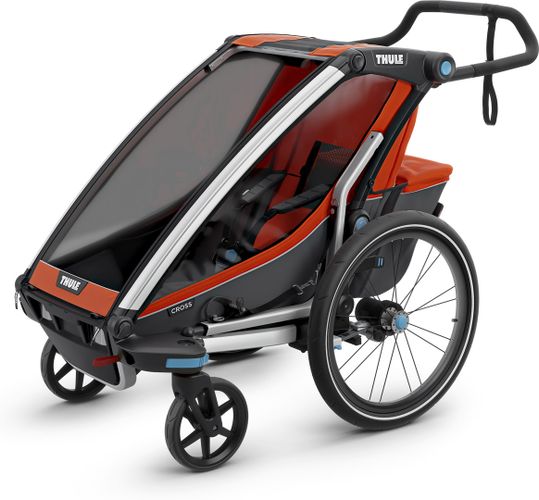 Bike trailer Thule Chariot Cross Single (Roarange-Dark Shadow) 10202002 670:500 - Фото 3