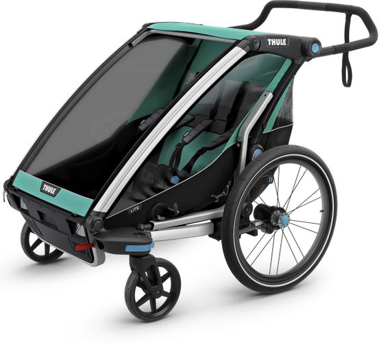 Дитяча коляска Thule Chariot Lite 2 (Blue Grass-Black) 670:500 - Фото 3