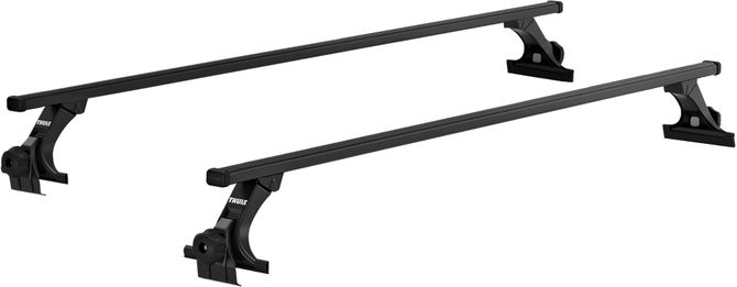 Rain gutters roof rack (15cm) Thule Squarebar Evo (1.35 m) 670:500 - Фото 3