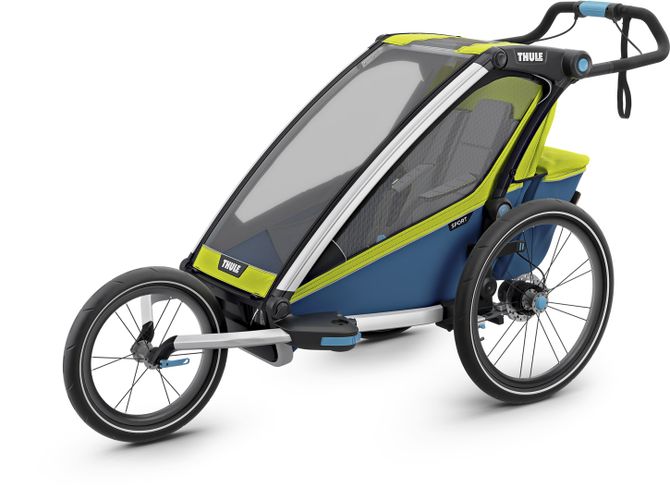 Дитяча коляска Thule Chariot Sport Single (Chartreuse-Mykonos) 670:500 - Фото 6