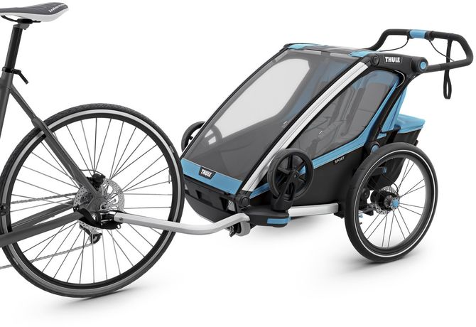 Дитяча коляска Thule Chariot Sport Double (Blue-Black) 670:500 - Фото 2