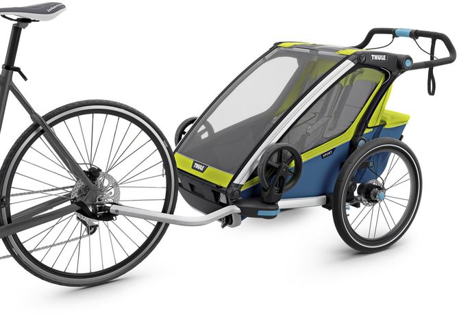 Дитяча коляска Thule Chariot Sport Double (Chartreuse-Mykonos) 10201004 670:500 - Фото 2