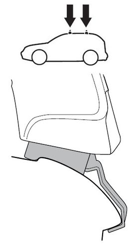 Fit Kit Thule 1648 for Toyota Verso S (mkI) / Ractis (mkII); Subaru Trezia (mkI) 2010-2017 670:500 - Фото 2