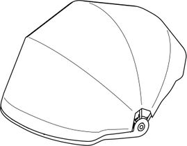 Visor assembly 55370 (Light Grey)(Maple)