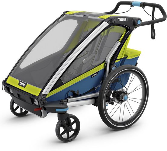 Дитяча коляска Thule Chariot Sport Double (Chartreuse-Mykonos) 10201004 670:500 - Фото 3