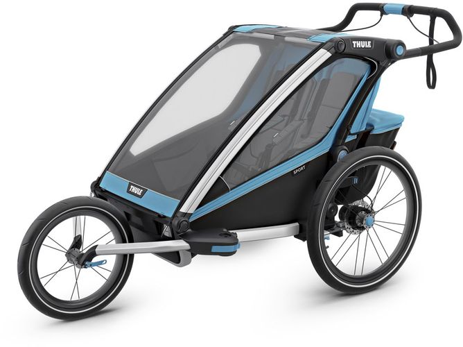 Детская коляска Thule Chariot Sport Double (Blue-Black) 10201003 670:500 - Фото 6