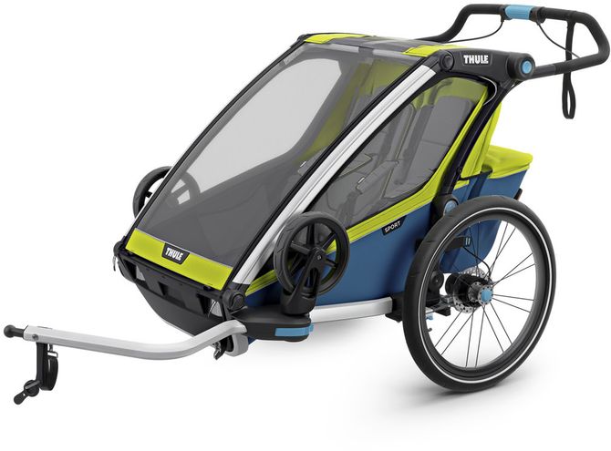 Дитяча коляска Thule Chariot Sport Double (Chartreuse-Mykonos) 10201004 670:500 - Фото