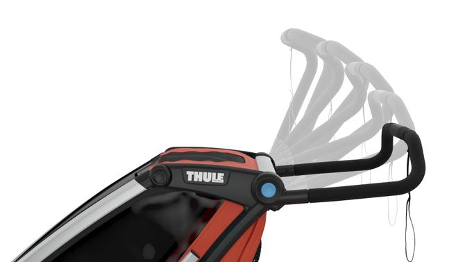 Дитяча коляска Thule Chariot Cross Double (Roarange-Dark Shadow) 10202004 670:500 - Фото 11