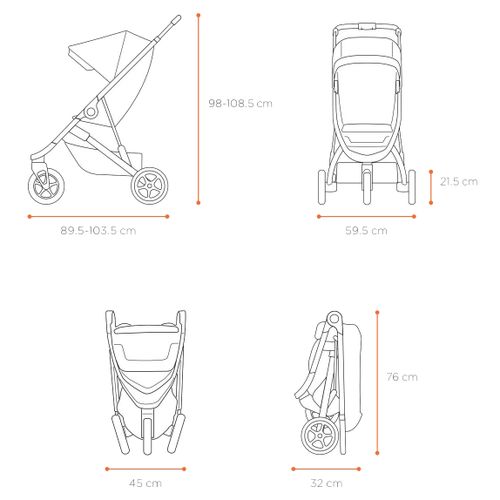 Детская коляска Thule Spring (Black / Grey Melange) 670:500 - Фото 7