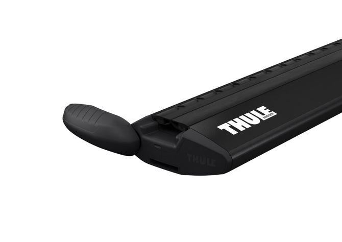 Rain gutters roof rack (15cm) Thule Wingbar Evo Black for Lada 2108; 2109; 21099; 2115 (mkI) 1984-2014 670:500 - Фото 4