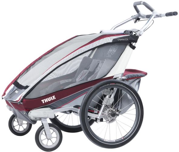 Детская коляска Thule Chariot CX 2 (Burgundy) 670:500 - Фото 2