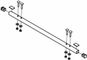 Square seat bar 40105319 (Chariot Cross 1, Chariot Sport 1)