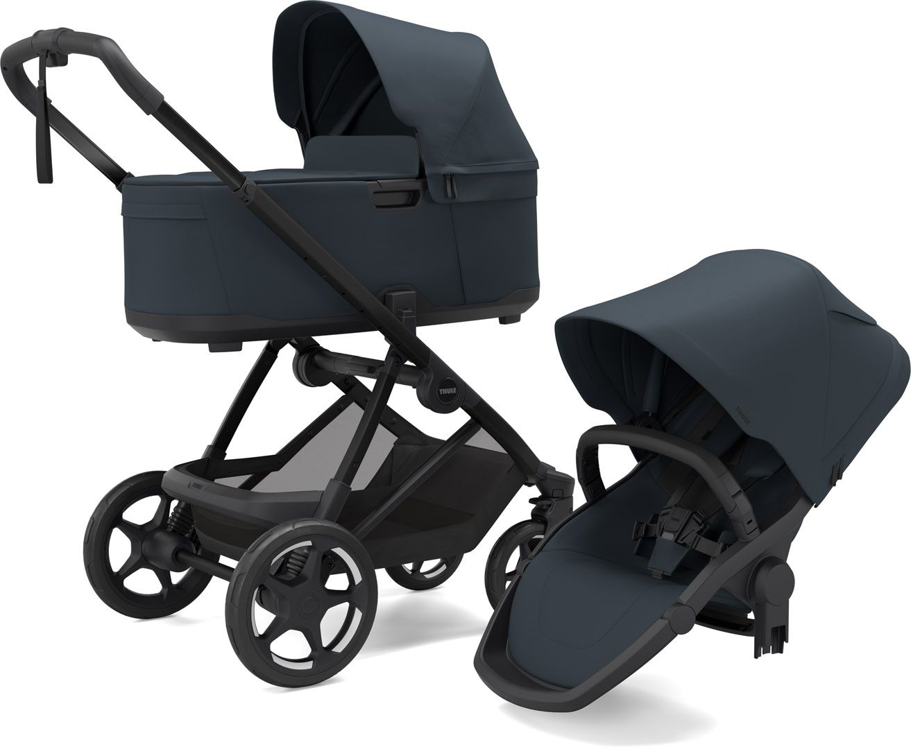 Детская коляска с люлькой Thule Charm (Darkest Blue) 11500504