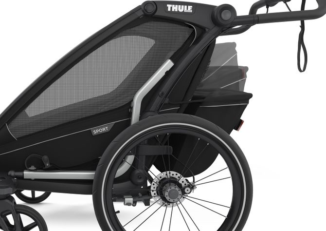 Детская коляска Thule Chariot Sport Double (Black on Black) 670:500 - Фото 9