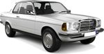 W123 2-doors Coupe from 1976 to 1984 rain gutters
