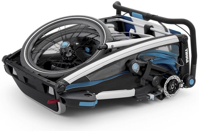 Дитяча коляска Thule Chariot Sport Double (Blue-Black) 670:500 - Фото 5