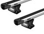 Flush rails roof rack Thule Slidebar Evo for Audi A6/S6/RS6 (mkV-mkVI)(C6; C7)(wagon) 2004-2018