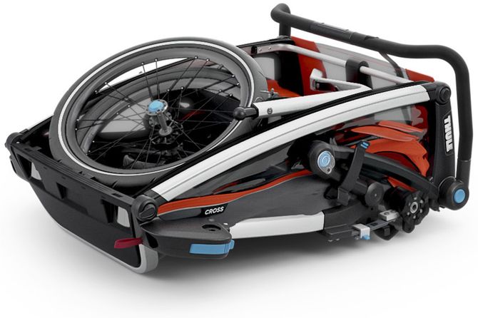 Дитяча коляска Thule Chariot Cross Double (Roarange-Dark Shadow) 10202004 670:500 - Фото 5