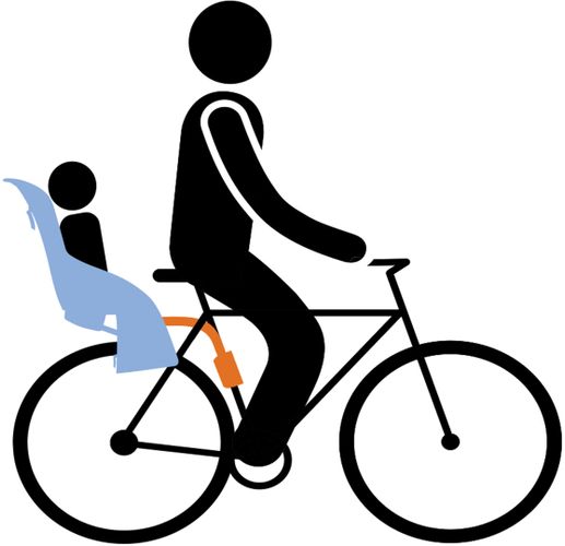 Child bike seat Thule Yepp Maxi FM (Ocean) 670:500 - Фото 5