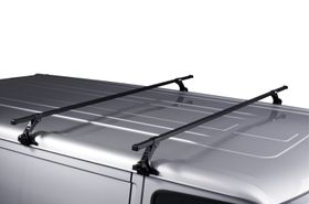 Rain gutters roof rack (15cm) Thule Squarebar for Chevrolet Express (mkI-mkII) 1996-2016