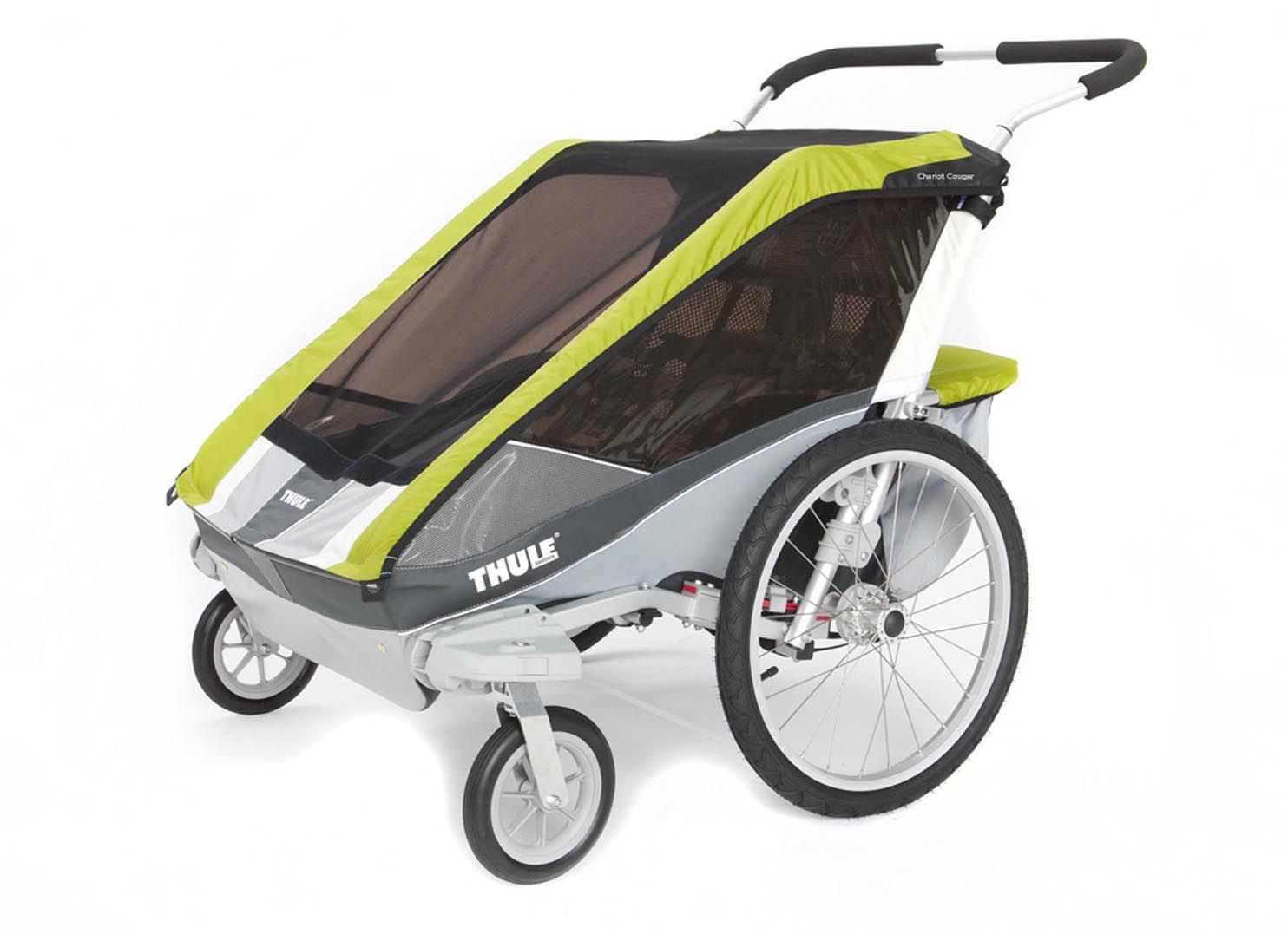 Thule チャイルドトレーラー Chariot Cougar2 Stroller Thule Chariot Cougar 2 - Red (discontinued) - CampfireCycling.com