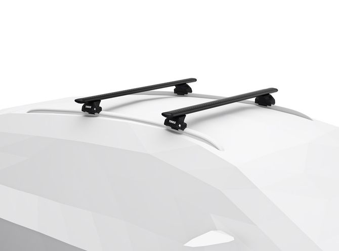 Flush rails roof rack Thule Wingbar Evo Black for MG HS (mkI) 2018