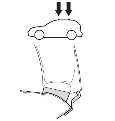 Fit Kit Thule 1265 for Fiat Stilo (mkI)(5 doors hatchback) 2001-2007 670:500 - Фото 2