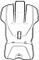 Seatpad single (Blue) 40105342 (Chariot Sport 1)
