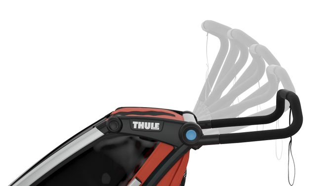 Bike trailer Thule Chariot Cross Single (Roarange-Dark Shadow) 10202002 670:500 - Фото 11