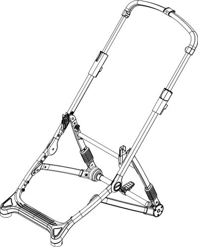 Рама коляски (Black) 54202 (Sleek) 670:500 - Фото