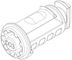 Plastic lock cylinder №003 50287 (EuroRide)